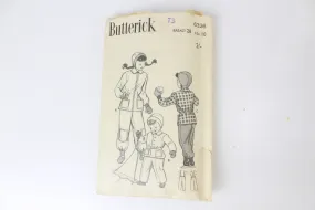 1940s Children's Snowsuit and Helmet Sewing Pattern Butterick 6326, Complete, Size 10