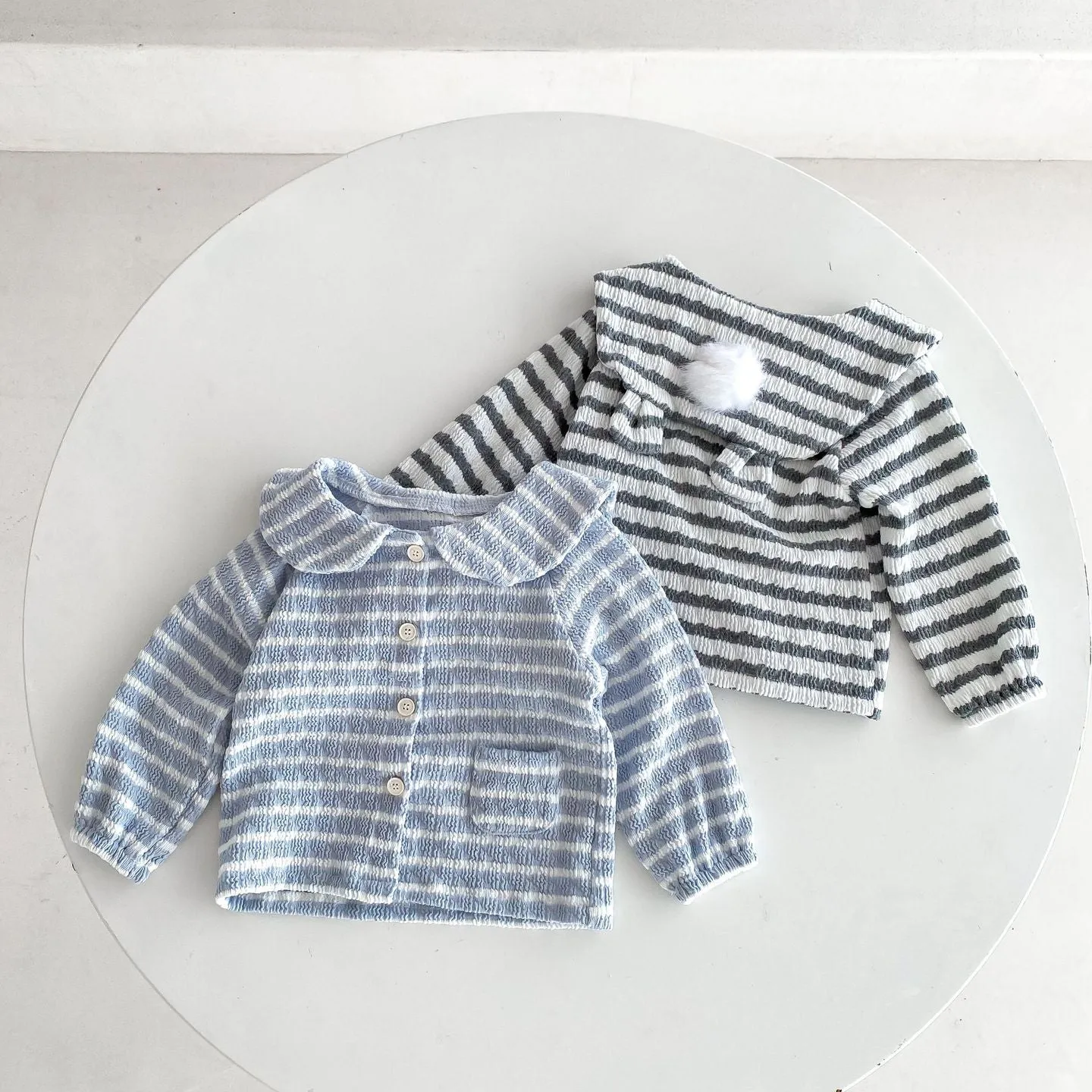 2 Pieces Set Baby Kid Girls Striped Tops And Pants Wholesale 23101951