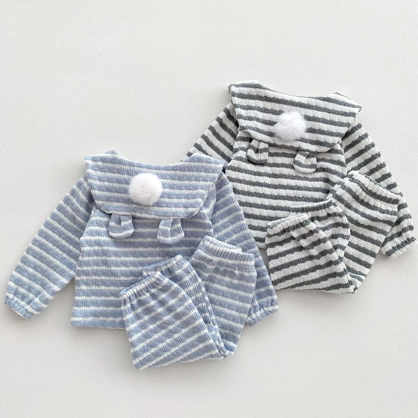 2 Pieces Set Baby Kid Girls Striped Tops And Pants Wholesale 23101951