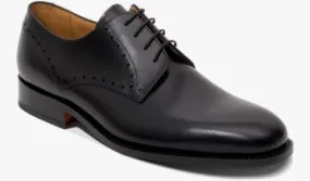 Barker Trent Derby Brogue Shoe - Black Calf