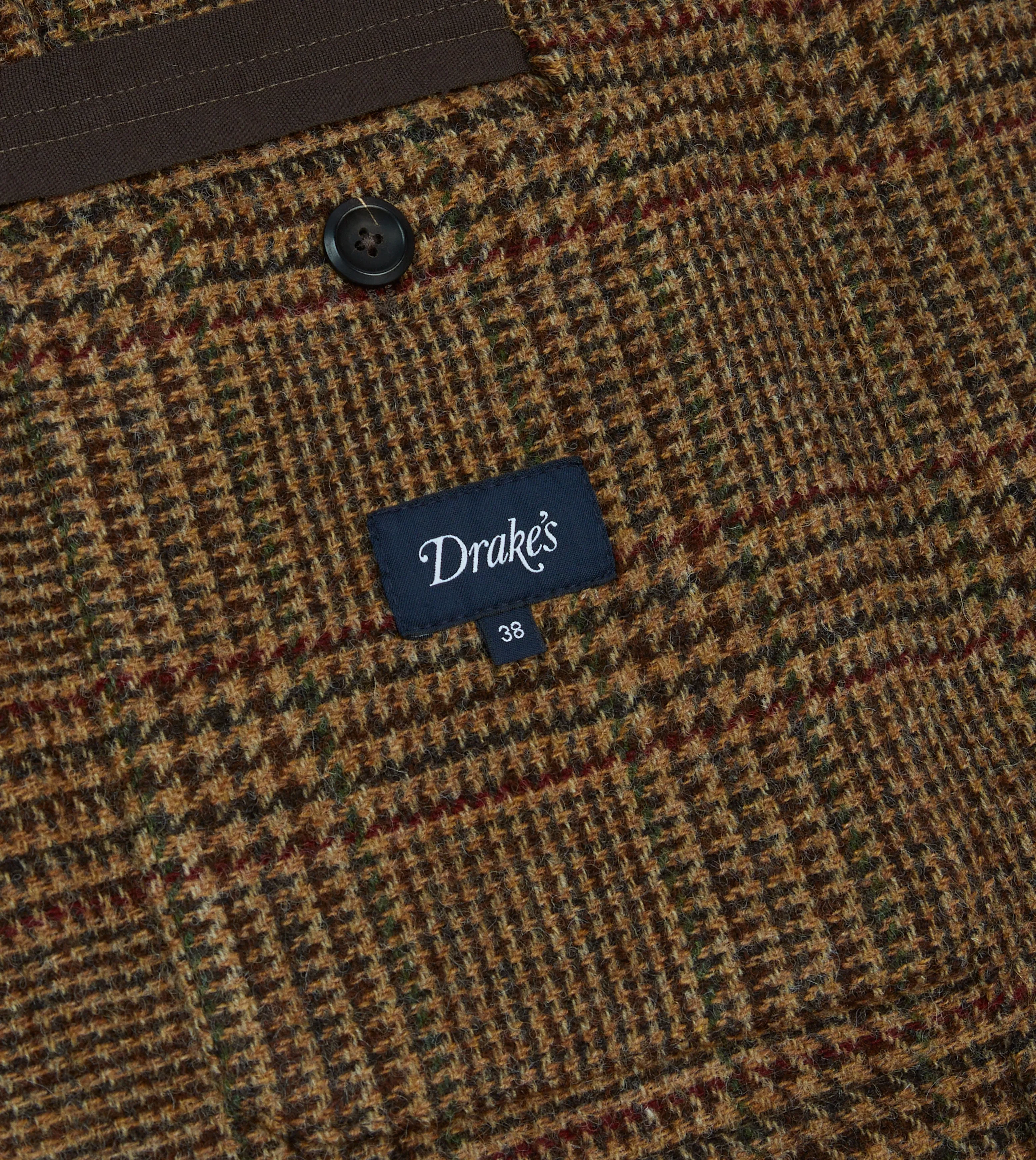 Brown and Red Prince of Wales Check Tweed Games Blazer Mk. VII