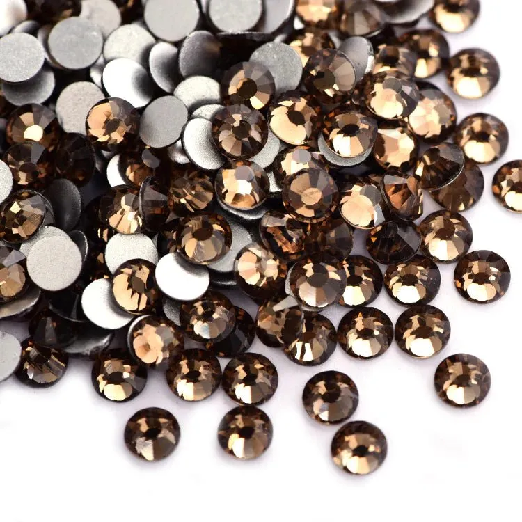 Brown ( Smoked Topaz glass rhinestones)