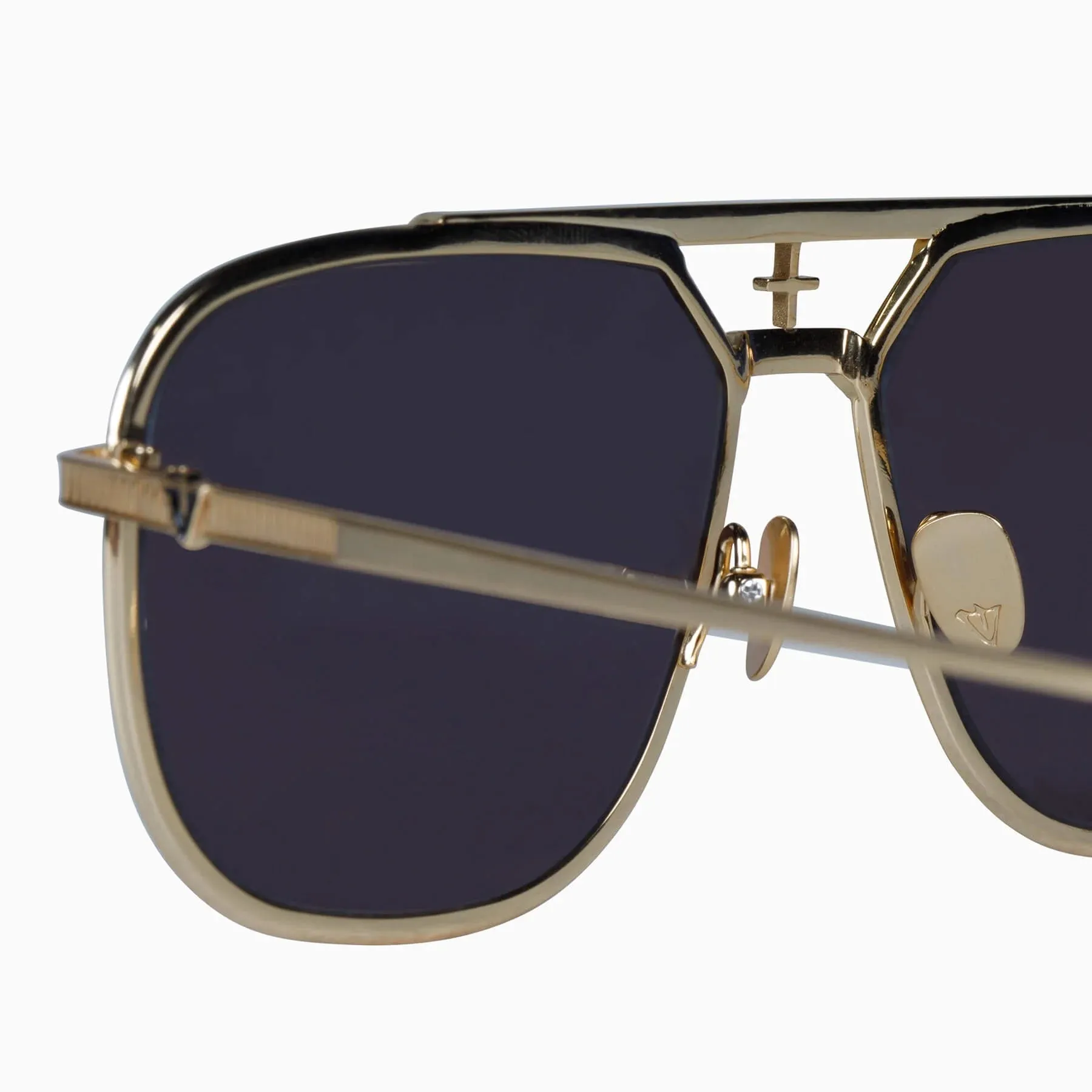 Capita | Sunglasses - Brushed Gold Titanium / Black Lens