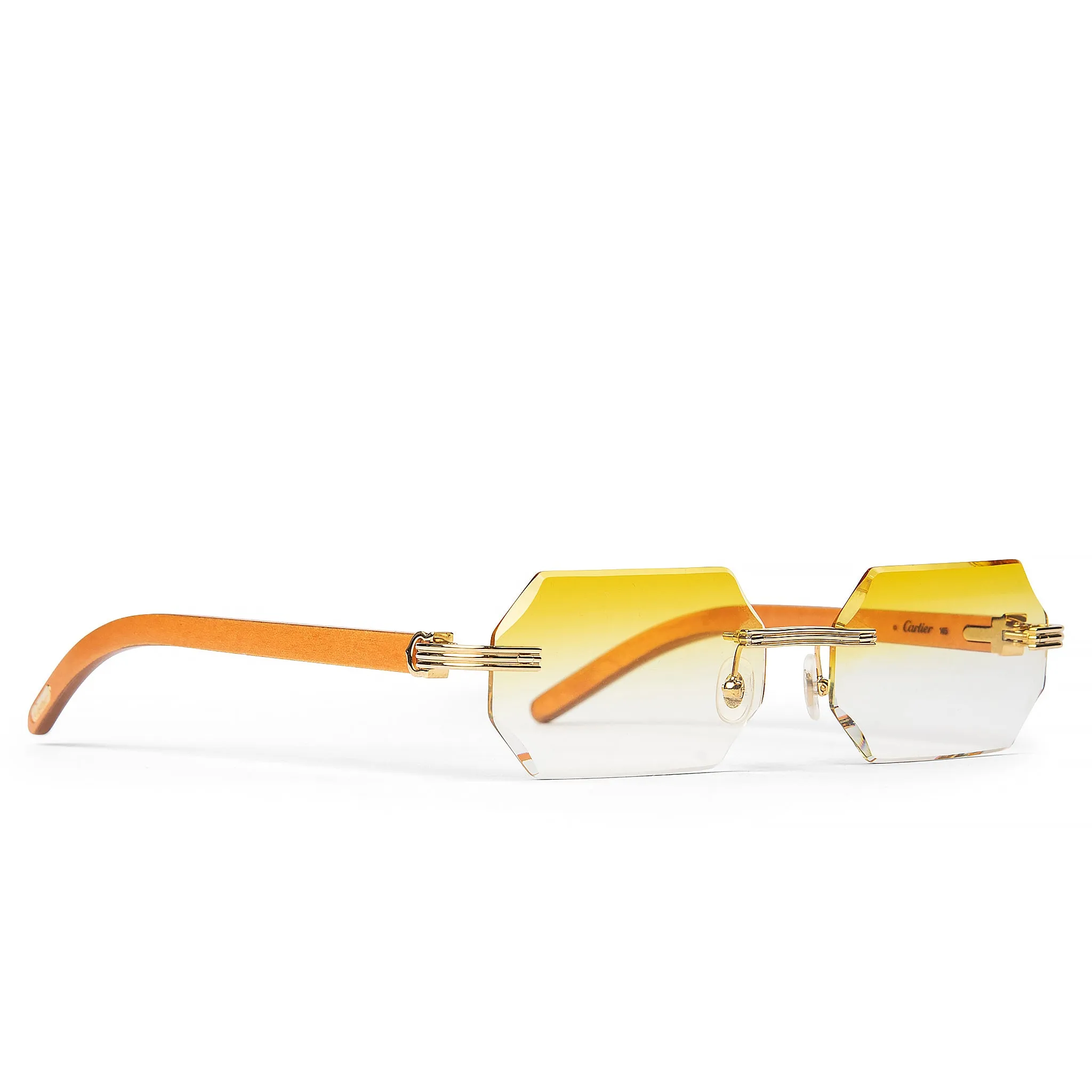 Cartier Eyewear Custom CT0286O-006 Premiere De Cartier Rimless Sunglasses