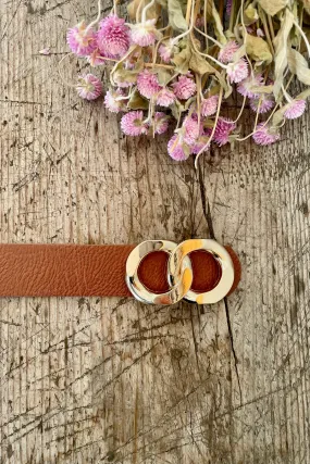 Chicago Belt - Brown/Gold