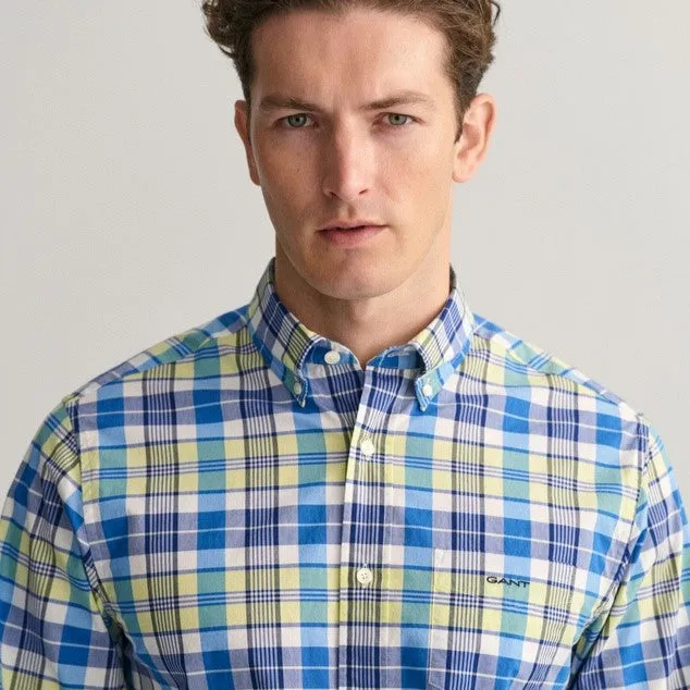 Colourful Check Shirt - Day Blue