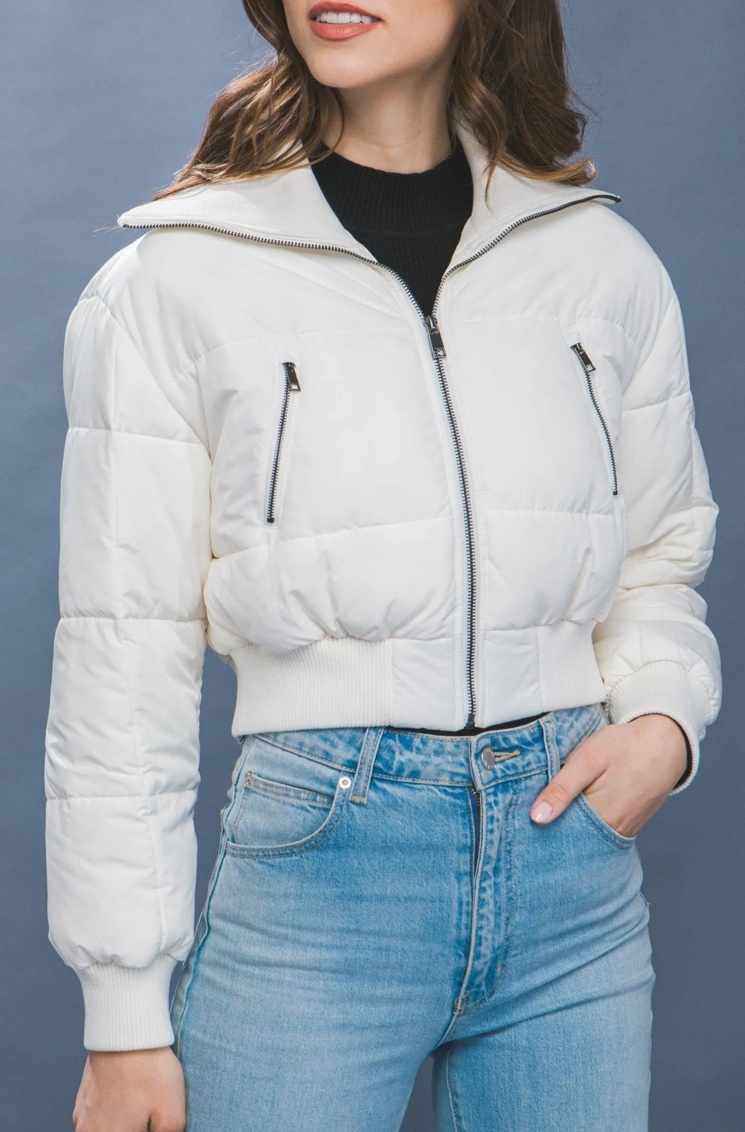 Cropped Puffer Jacket