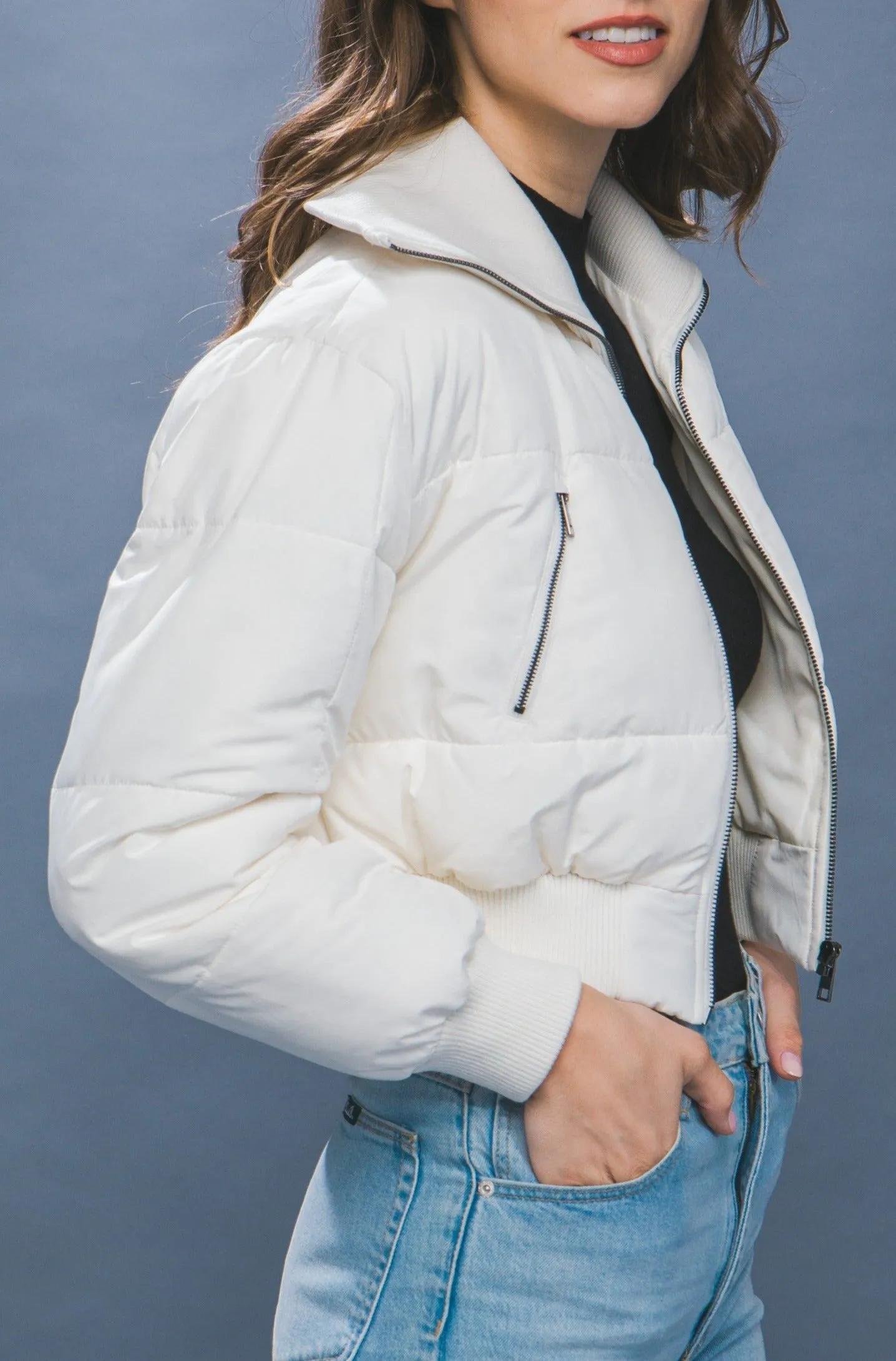 Cropped Puffer Jacket