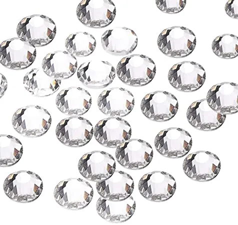 Crystal clear glass rhinestones