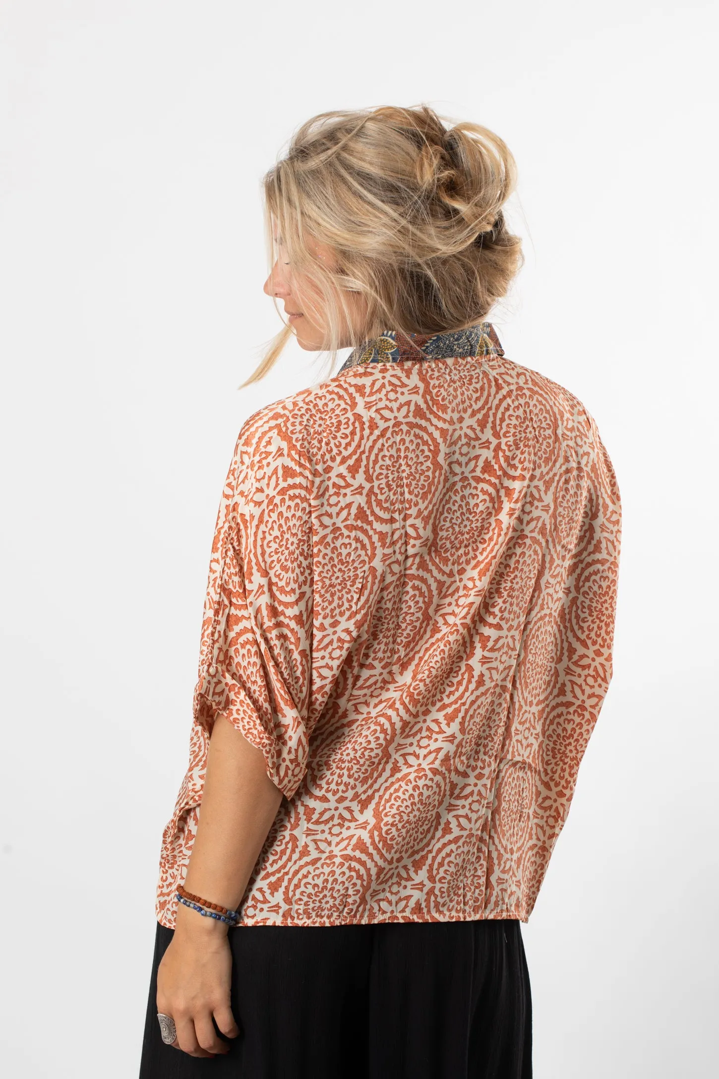 Dahlia Daydream Button Up Top