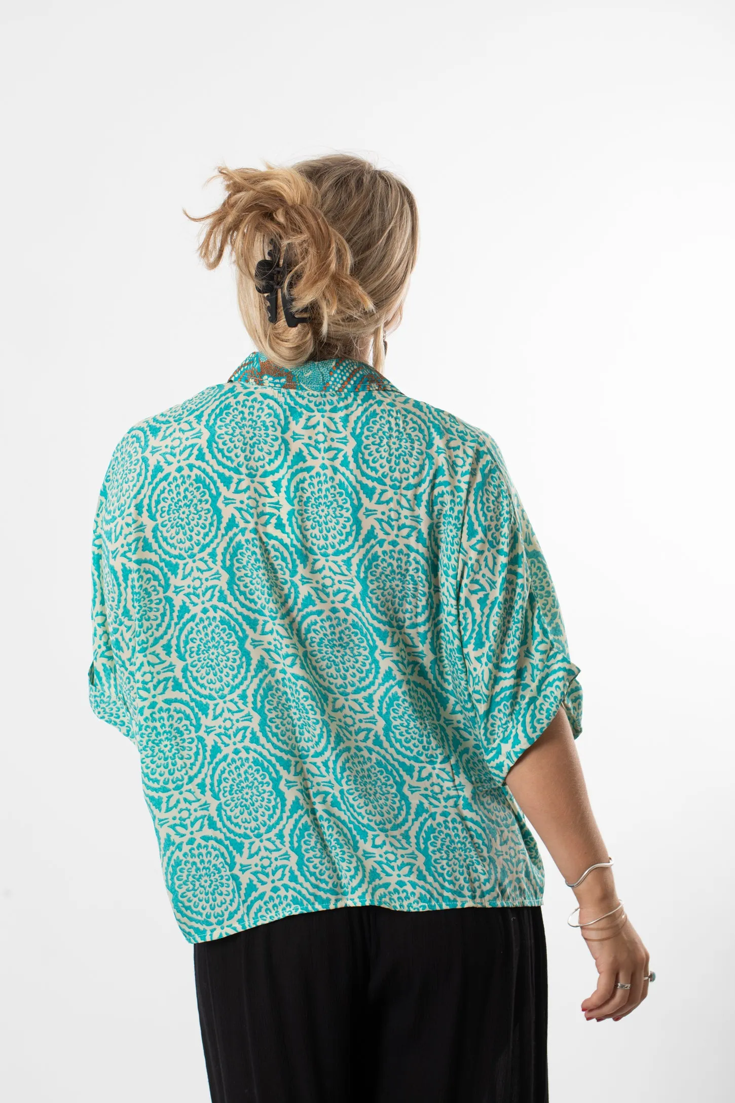 Dahlia Daydream Button Up Top