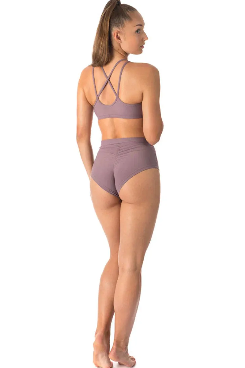 Dragonfly Lola High-Waisted Shorts - Lilac