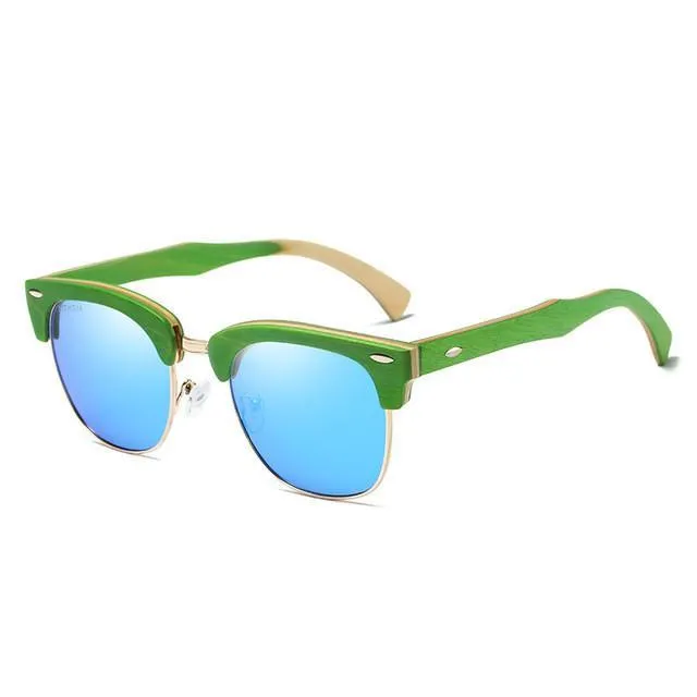 Eyewear Wooden Sunglasses with UV400 Protection