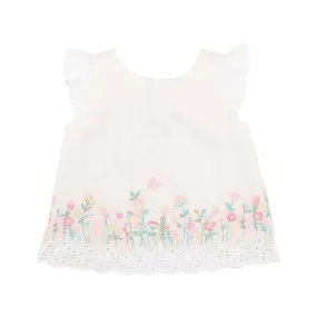 Flora Embroidered Top