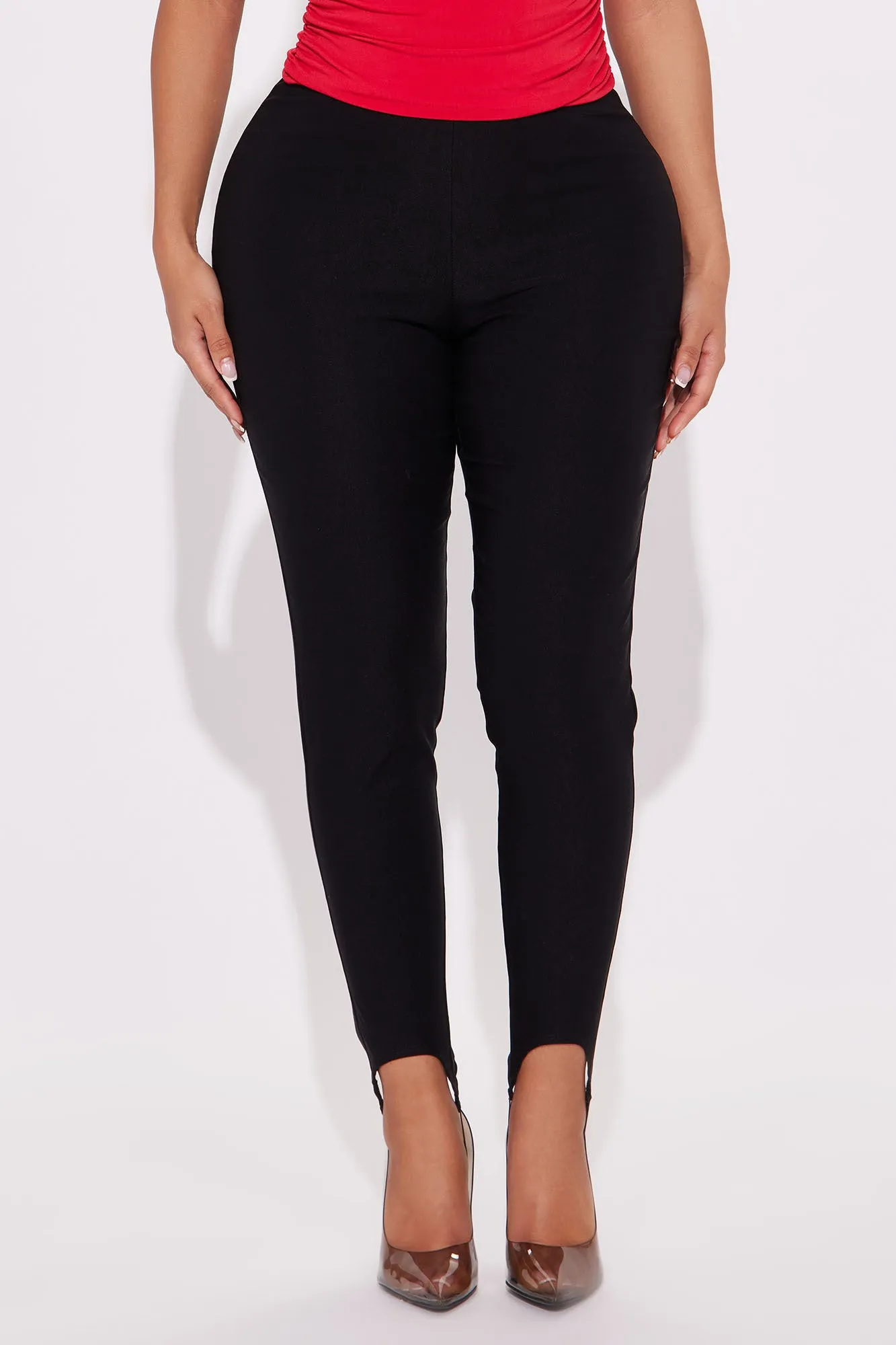 Grab A Drink Stirrup Capri Pant - Black