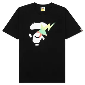 Gradation Ape Face Sta Tee - Black