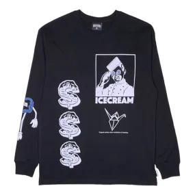 Ice Cream Fold Long Sleeve (Black) - 4119304BLK