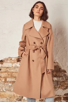 Ironic Camel Wool Blend Coat