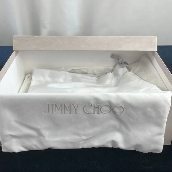 Jimmy ChooTan Suede With Gold Detail Pumps With Box