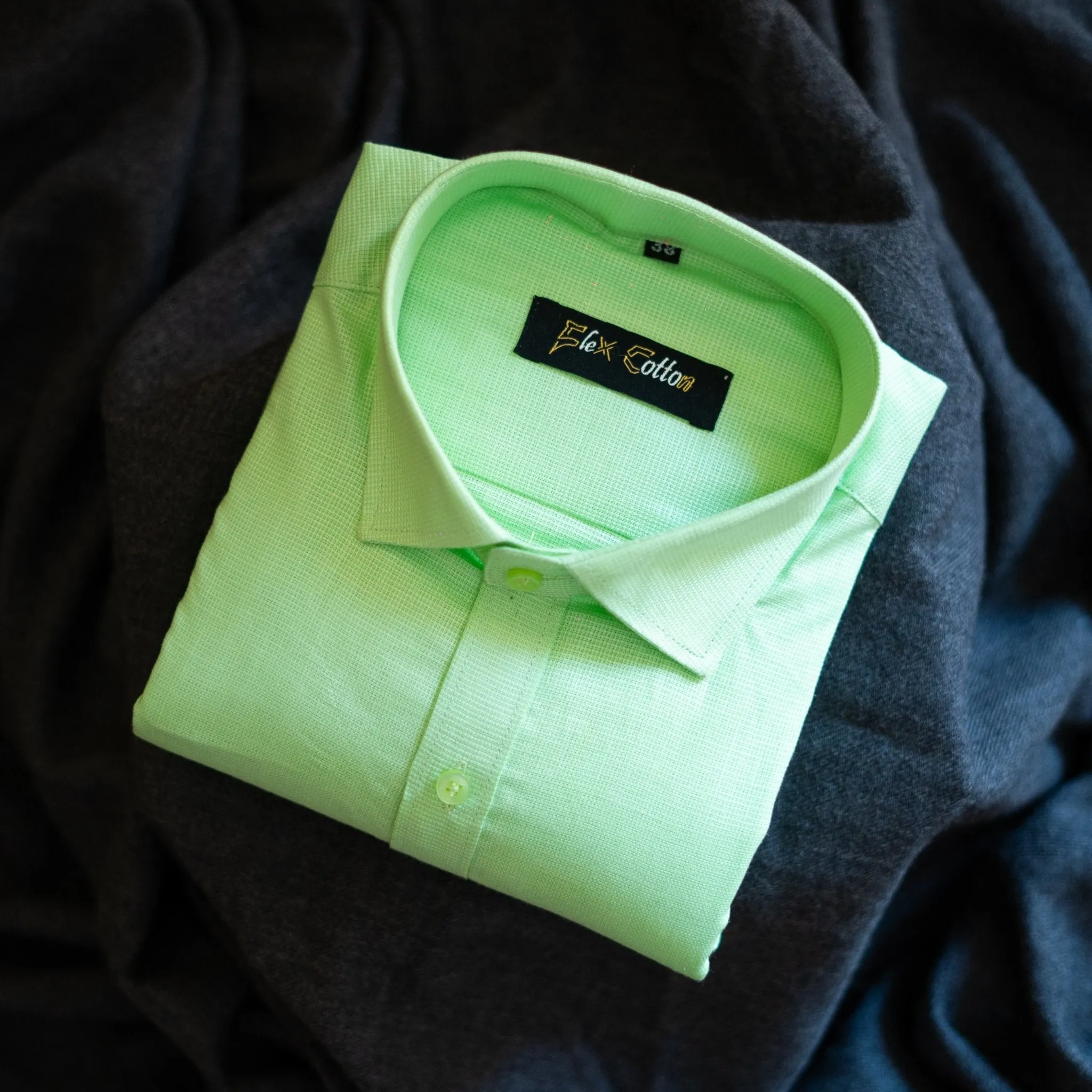 Light Green Color Casa View Linen Shirt For Men's