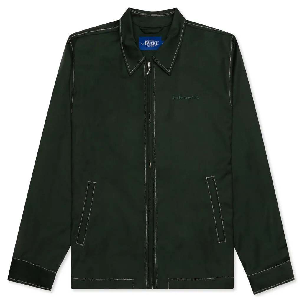 Lightweight Wool Harrington Jacket - Blue or Forest Green