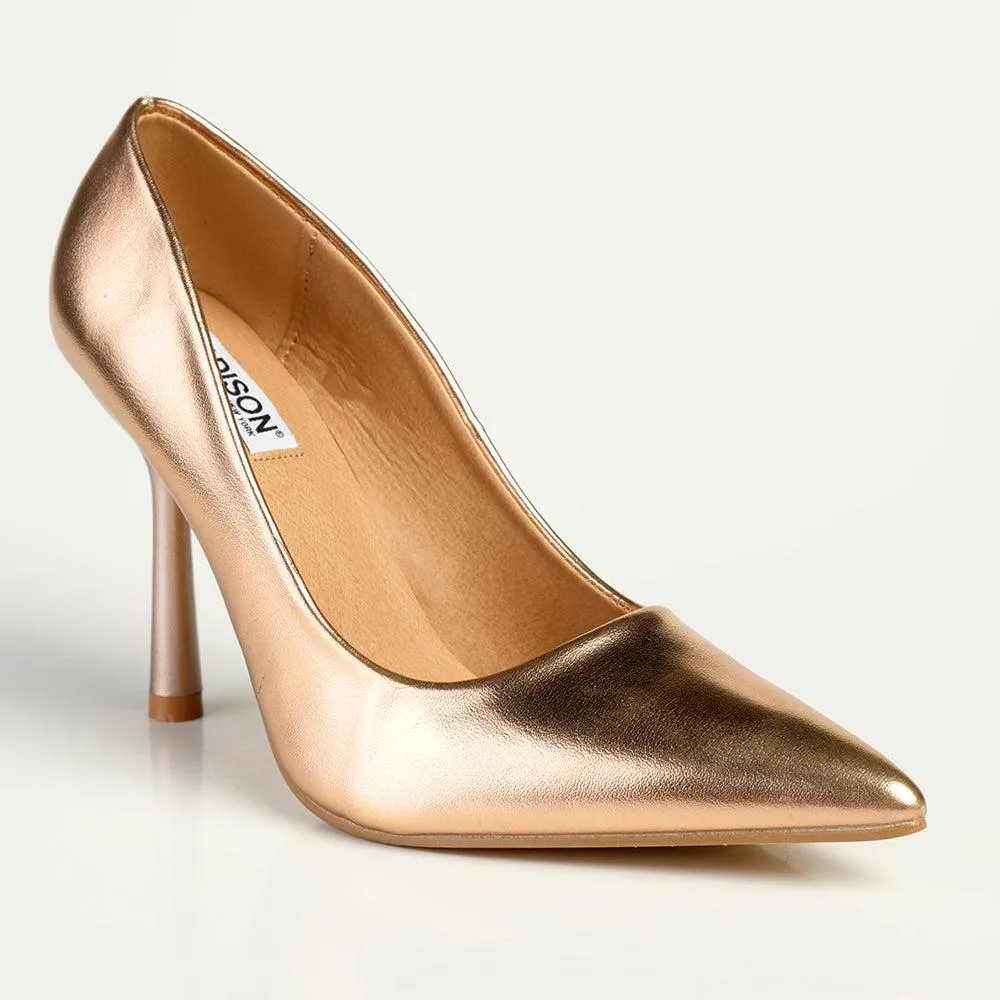 Madison Lila 3  Court With HourGlass Heel - Rose Gold