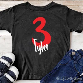 Personalized Birthday Shirt with Age & Child's Name