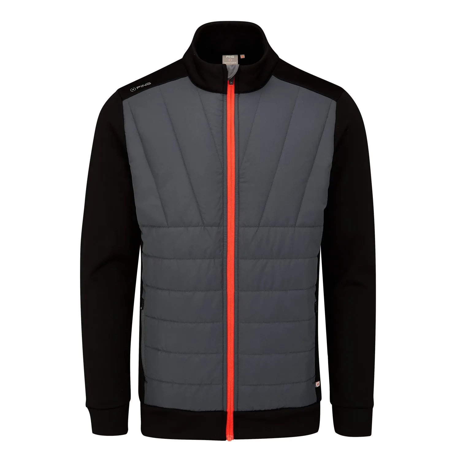 Ping Vernon SensorWarm Full Zip Golf Jacket - Asphalt/Black