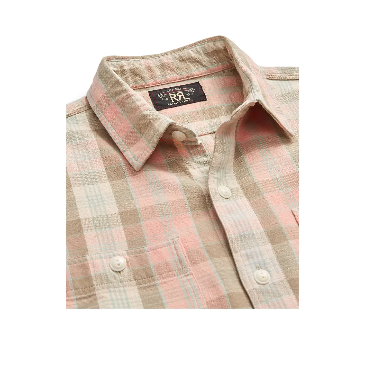 Plaid Woven Workshirt Pink Multi FINAL SALE