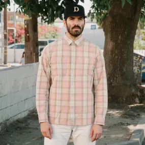 Plaid Woven Workshirt Pink Multi FINAL SALE