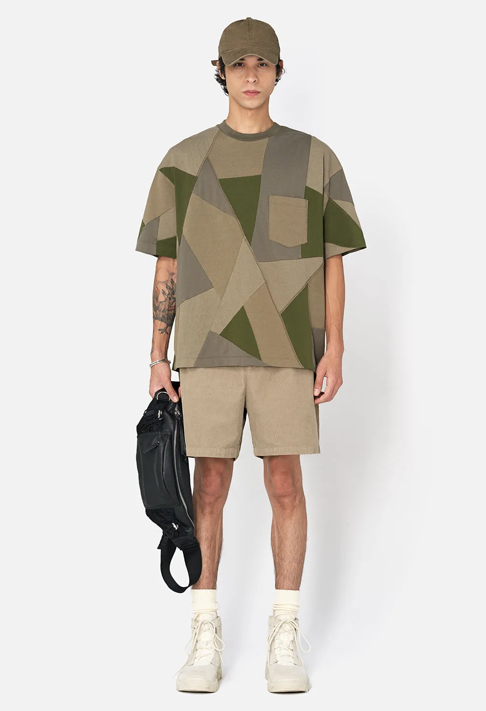 Quilted Tee / Olive