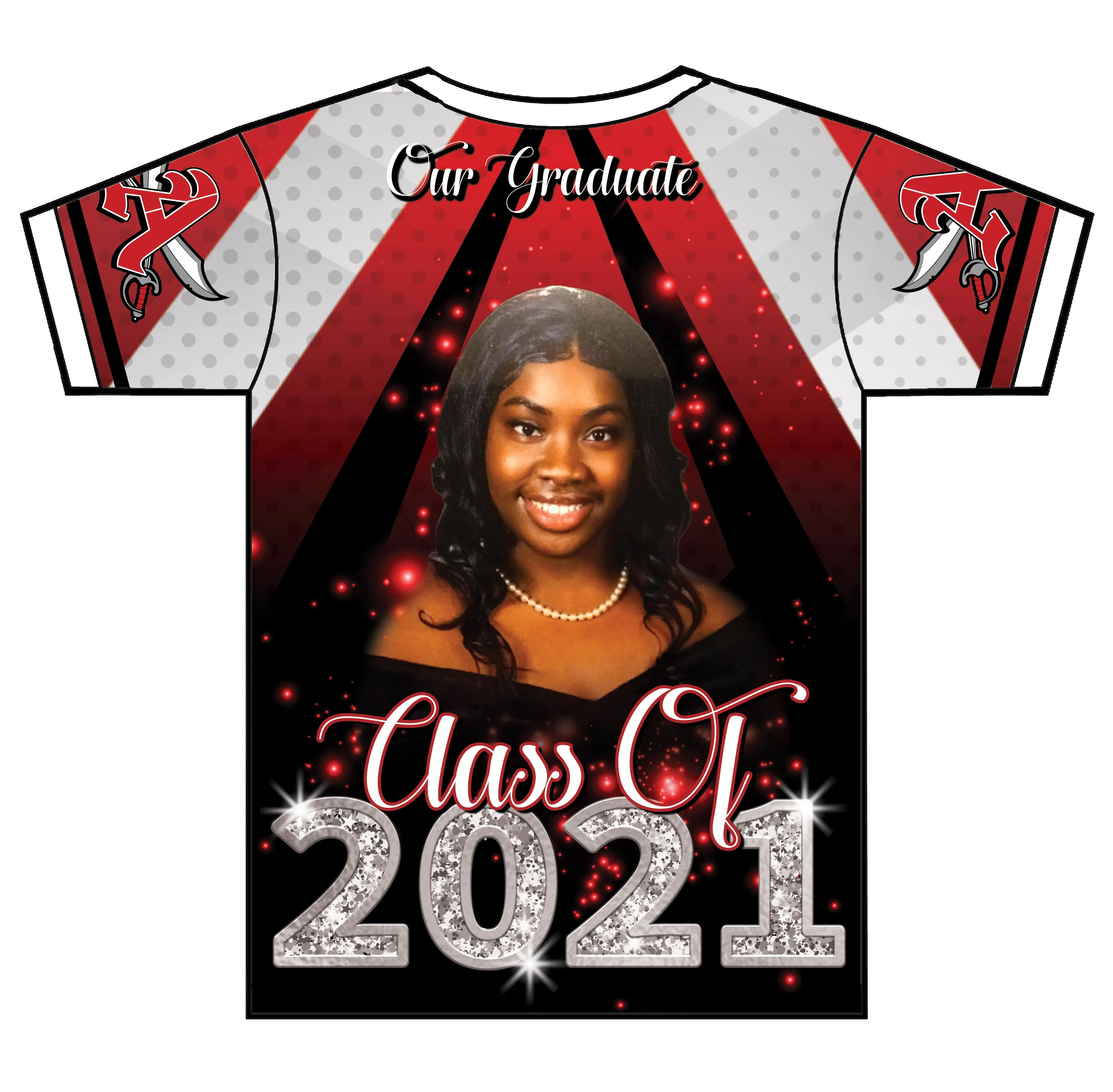 "Shakira" Custom Designed Graduation 3D shirt