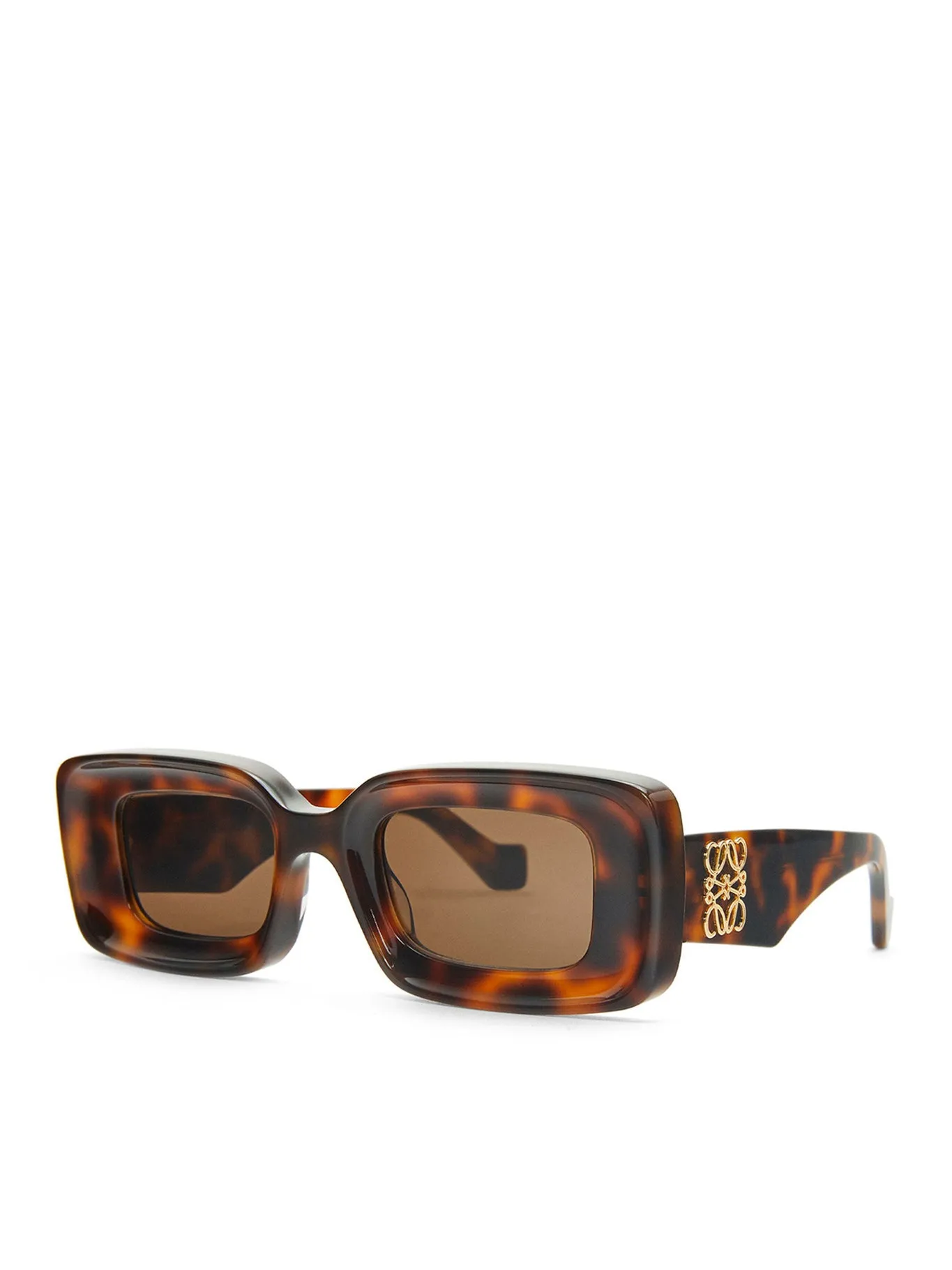 Rectangular sunglasses in acetate