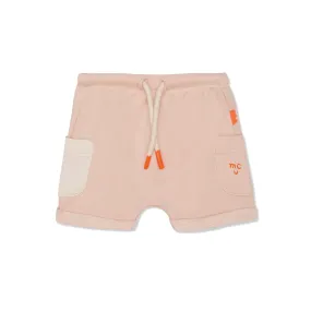 Recycled Cotton Misty Rose Baby Shorts