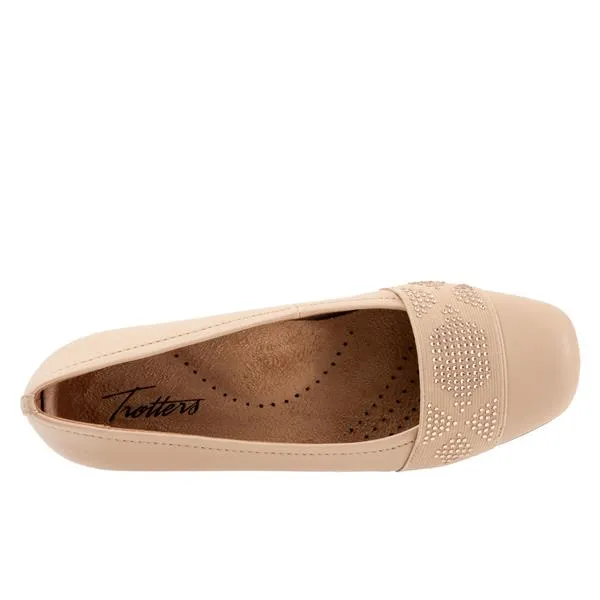 Samantha 172 Nude Gem Ballet Flat Shoes