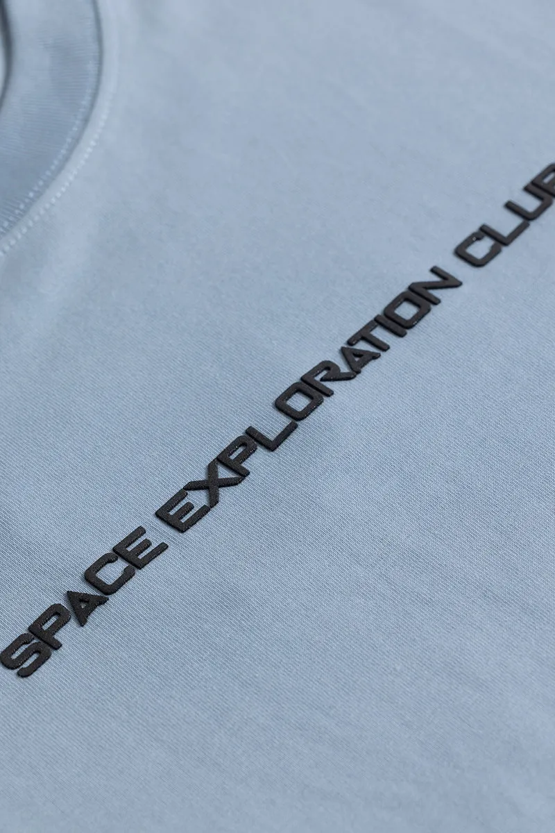 Space Exploration Club Blue Oversized T-Shirt