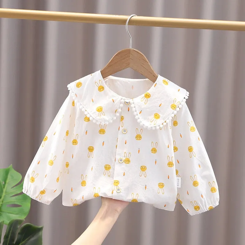 Spring Thin Blouses Infant Boy Shirt Clothes for 1 2 3 4 Years