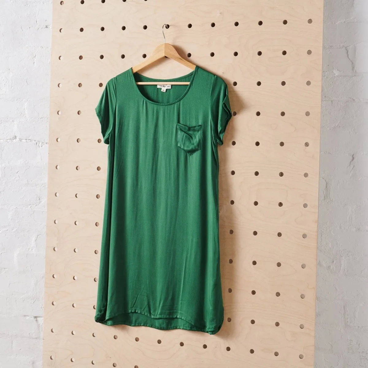 T-Shirt Nightie | Bamboo - Hunter Green