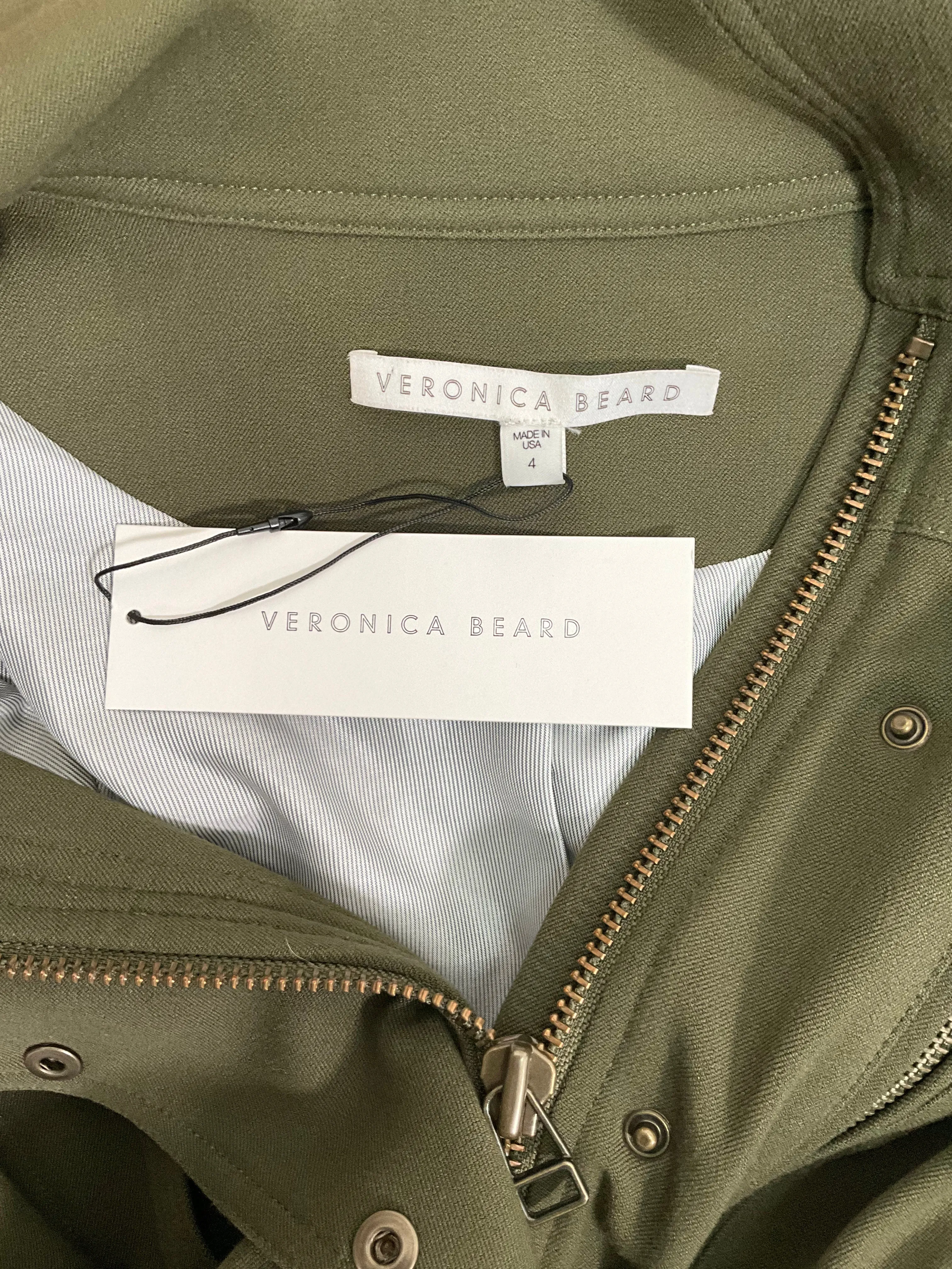 Veronica Beard Skyline Two-Tone Army Green Jacket Size S